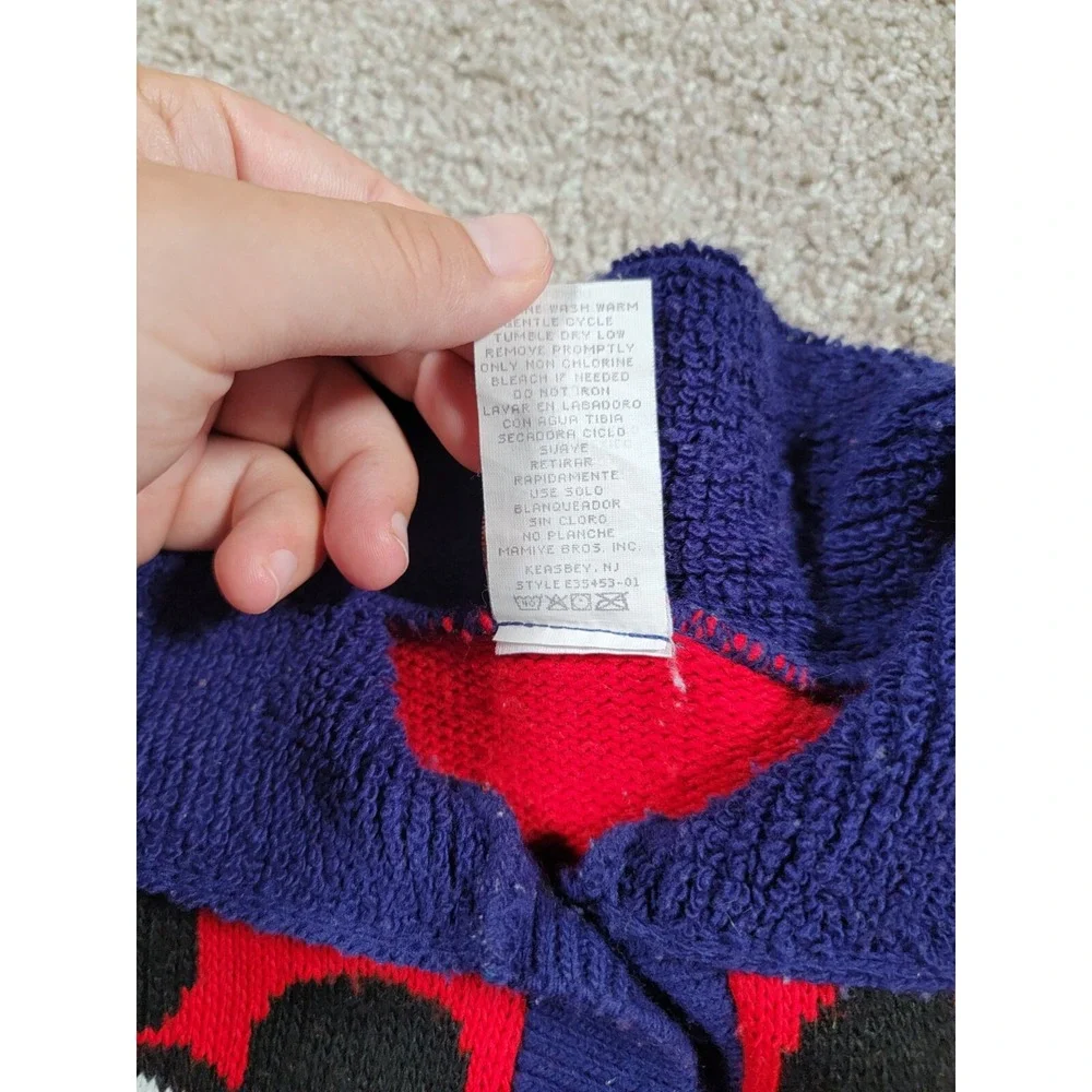 Vintage 90s Disney Mickey Mouse Sweater Cardigan Small Minnie Buttons Girls Kids